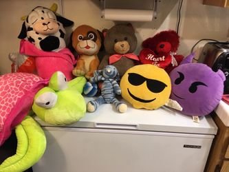 Assorted stuffed animals