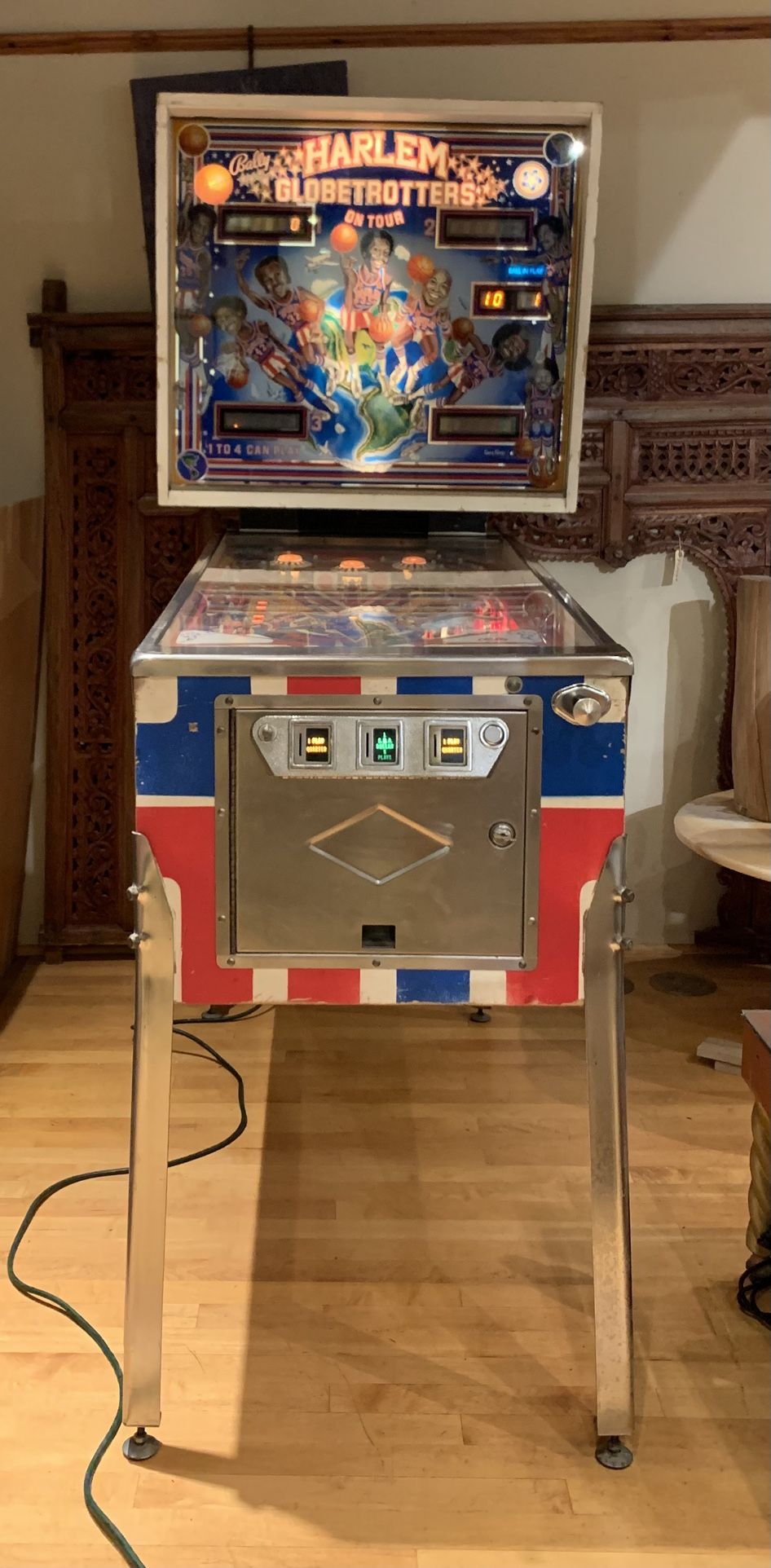 1979 Harlem Globetrotters Pinball Machine 