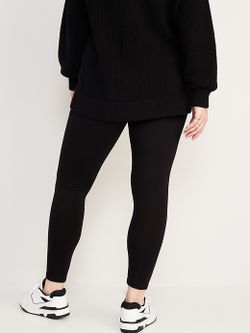 High-Waisted Fleece-Lined Leggings - Old Navy Gap Size XL Tall