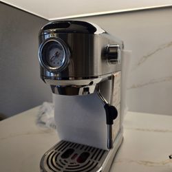 ANYCOLD Espresso Machine 20 Bar, Compact Espresso Maker, Stainless Steel Expresso Coffee Machines with Steam Milk Frother & 34oz Removable Water Tank 