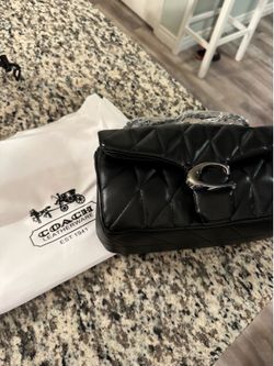 Coach Pillow Madison Quilted Flap Bag - Black