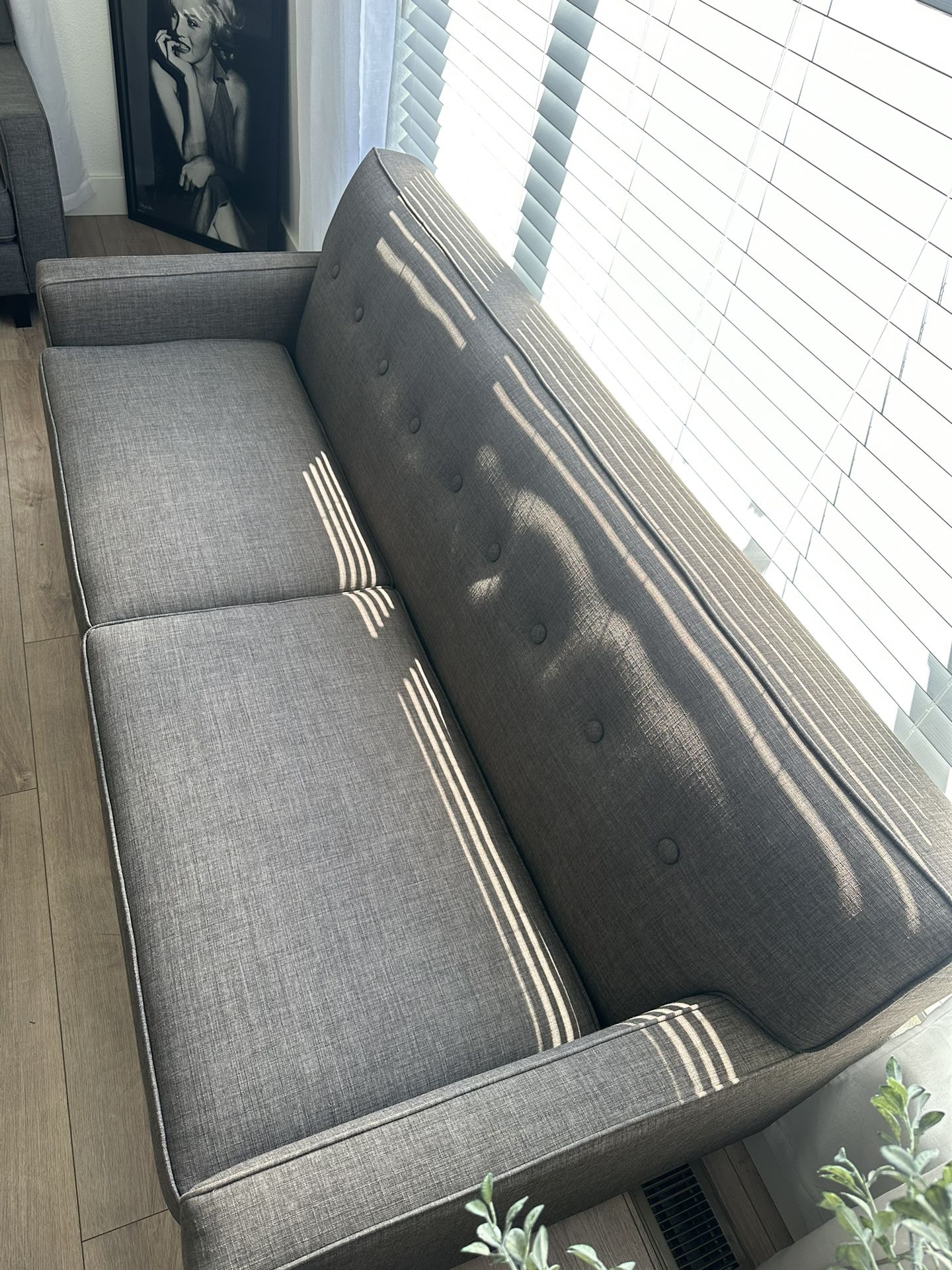 MCM Darker Grey Couch ποΈ FREE DELIVERY π