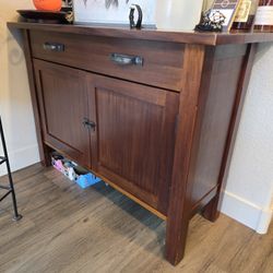 Crate & Barrel Mahogany Buffet- Delivery Available