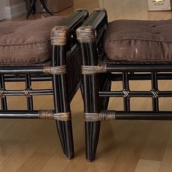 Bamboo & Raton Loungers Set Of 2