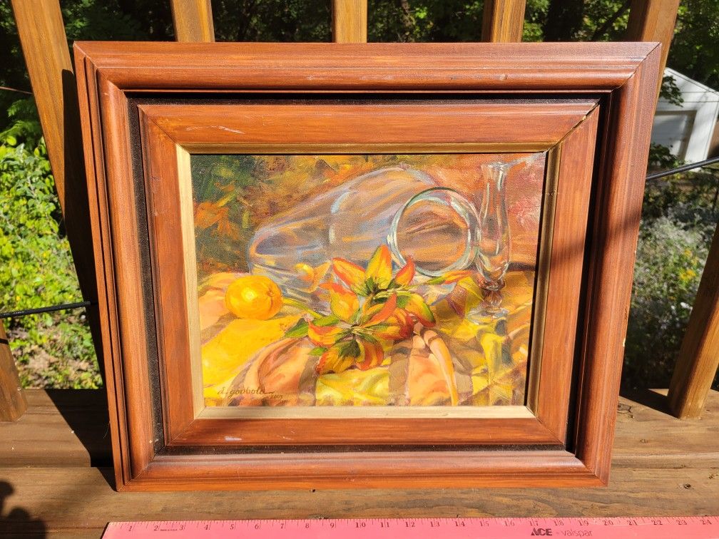 Framed original oil painting