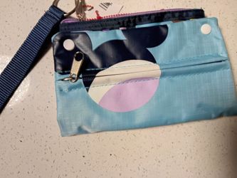 wallet mickey ears. blue