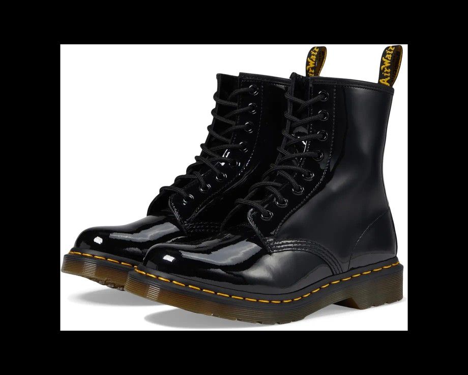 Brand New Dr Martens 1460 Women's Patent Leather Lace Up Boots