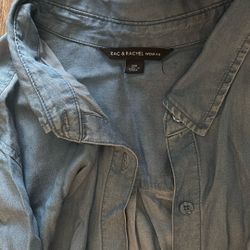 Light Blue  Button Up 2x