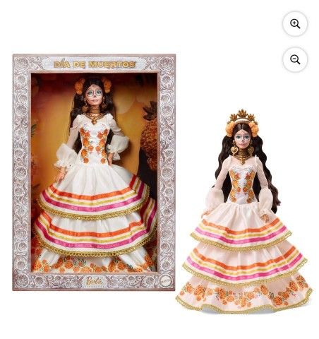 Barbie Signature Día De Muertos 2025 Collectible Doll in Ruffled Cream Gown