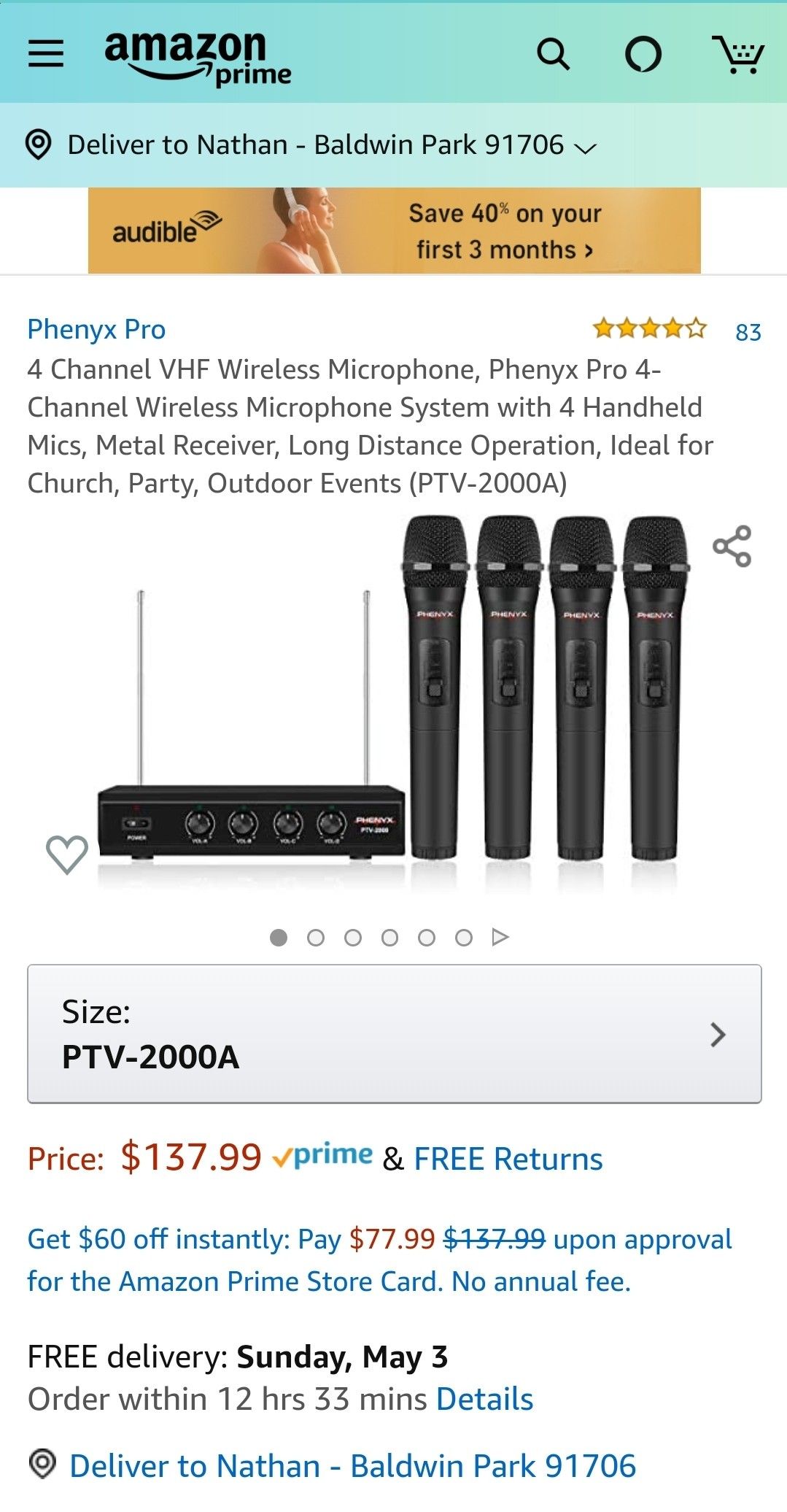 Ptv 2000 microphones set