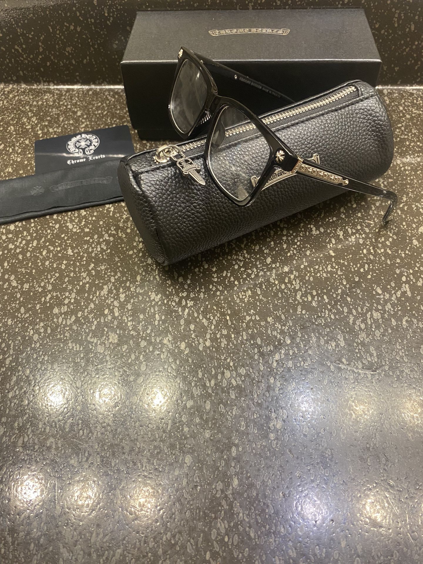 Chrome Hearts Silver/Black Glasses