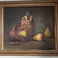 Fruit And Wine Painting 