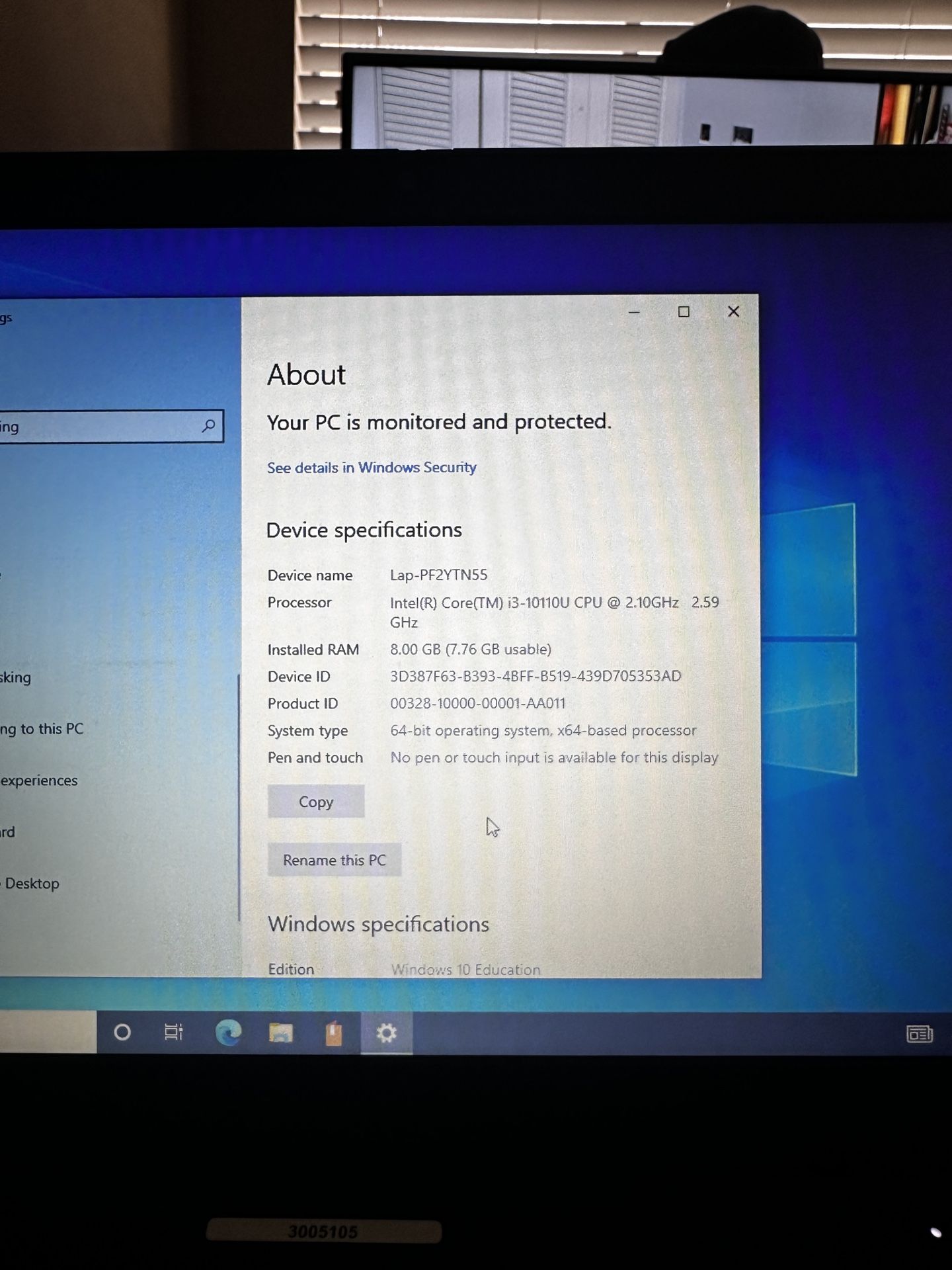 Lenovo ThinkPad L15 Gen 1 Laptop