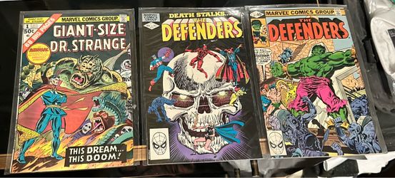 Marvel Bronze Age Comic Lot - Giant Size Dr. Strange 1, Defenders 81 & 107