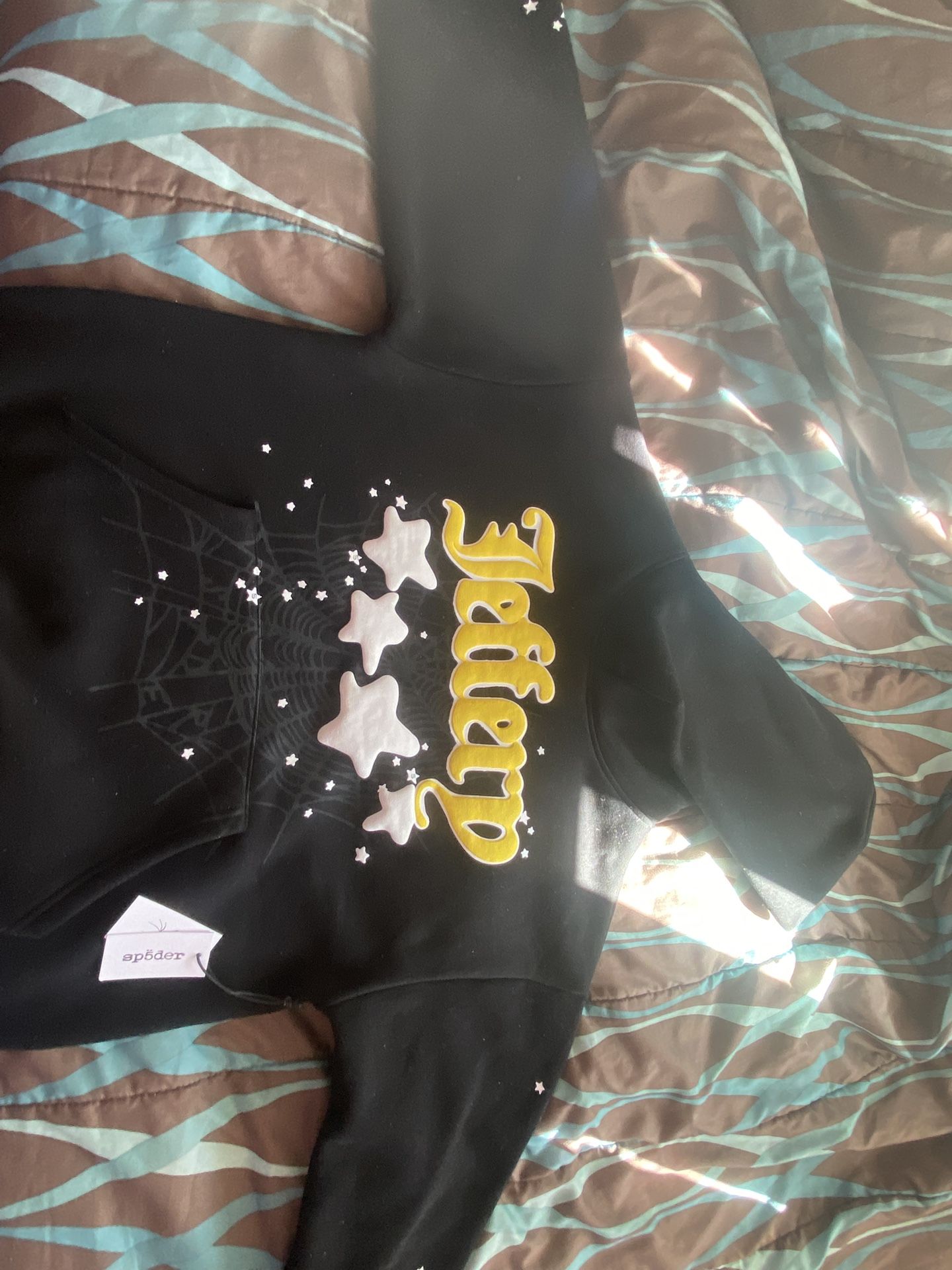 Black Jeffrey Sp5der Hoodie