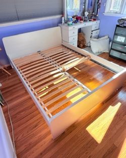IKEA white malm bed - free with pickup before July 5th