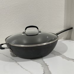 (Excellent Condition) 5 Qt Calphalon Skillet Sauté Pan With Lid