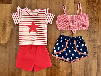 Little Toddler Girls Adorable Boutique Outfit Sets Bundle Size 4T 5T