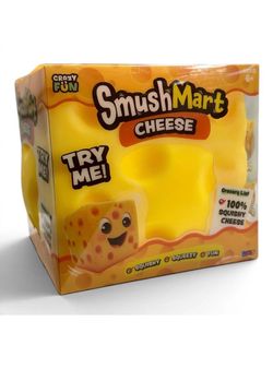 RMS Crazy Fun SmushMart Giant Cheese Block Squishy Fidget Toy