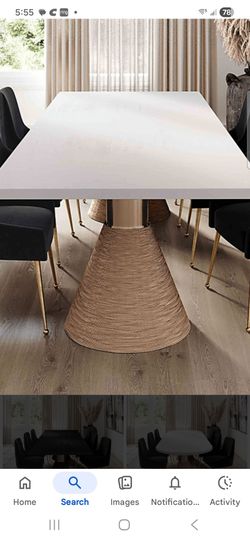 Dining room table 120 in with 8 chairs