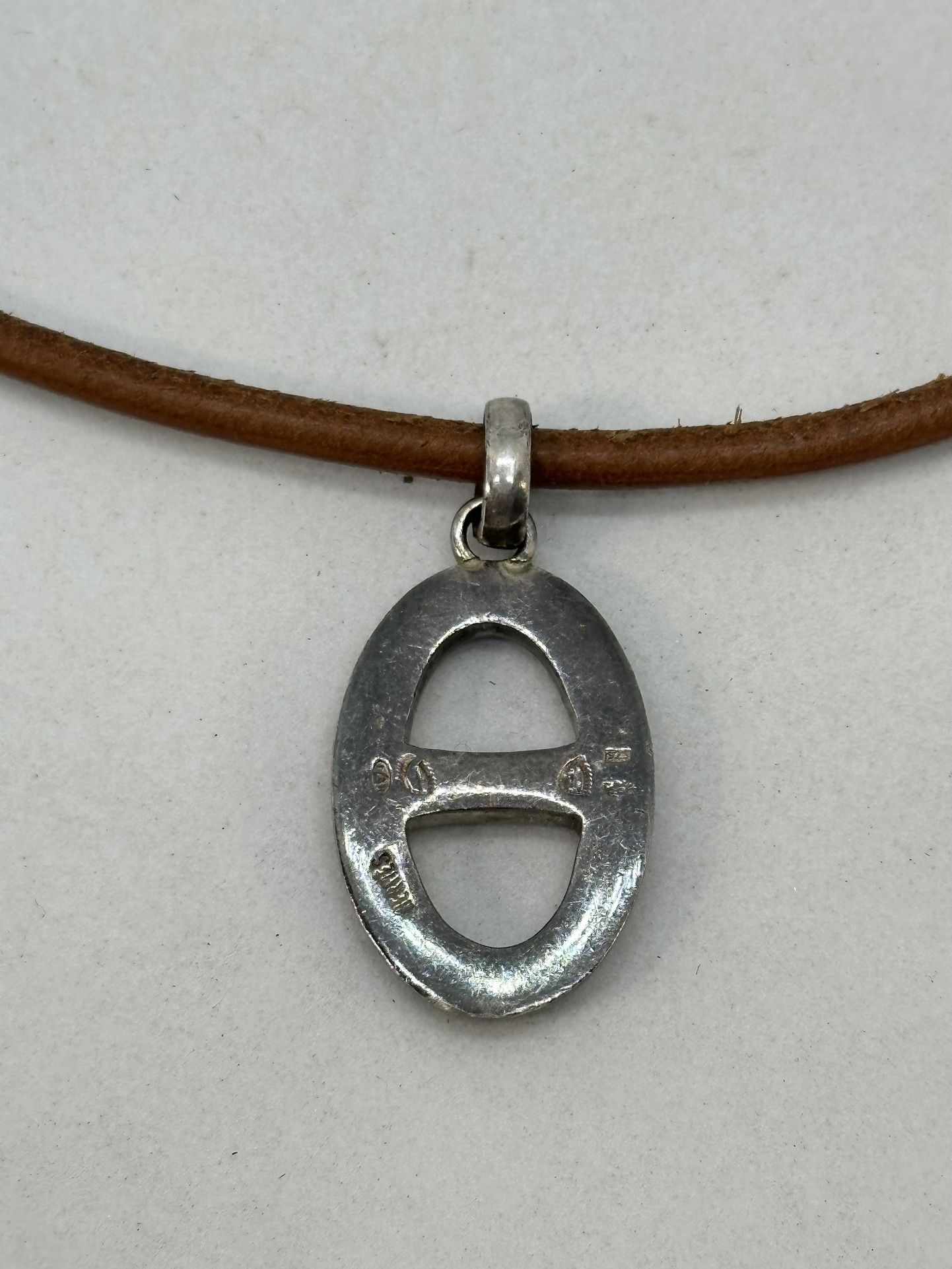 Hermes Touareg Bracelet Choker Brown Chaine D
