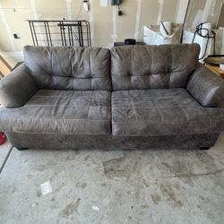 Grey/black Fold Out Bed Couch