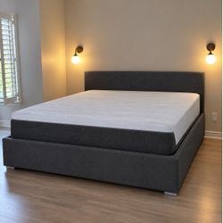 brand new king size bed frame with mattress