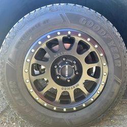 METHOD 305 MATTE 18X9 +GOODYEAR WRANGLER WORKHORSE ATs package$