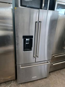 KITCHEN AID STAINLESS STEEL COUNTER DEPTH FRENCH DOOR REFRIGERATOR