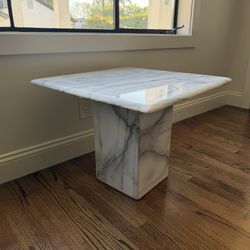 Real Marble End Table