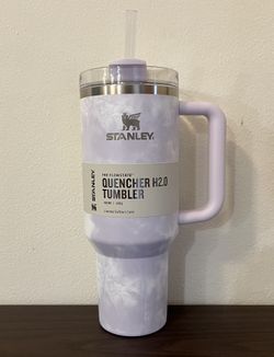 Stanley Tie-Dye Wisteria H2.0 Flowstate Quencher Tumbler 40 Oz NEW