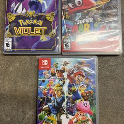 $40 Each Nintendo Switch Games Mario Odyssey Smash Bros Pokémon Violet 