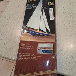 Amati Museum Quality Model kit of the Endeavour J-class yacht