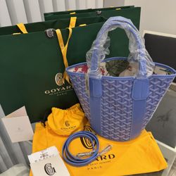 BNWT Goyard Belharra PM Limited Edition Iris Limited Edition blue turquoise 