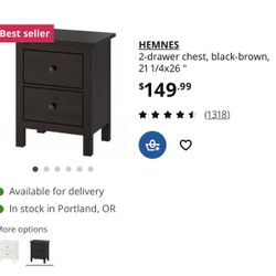 BLUE IKEA End tables X 2