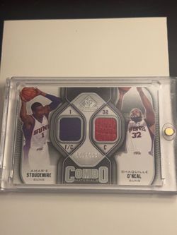 SP Game Used Stoudemire & O'Neal Combo Materials Card /499