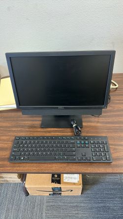 Dell Monitor with Speakers and Keyboard