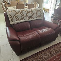 Lazy Boy Leather Love Seat  Sofa Couch