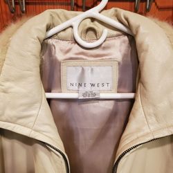 Vintage Nine West Leather Coat