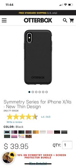 OtterBox Symmetry Series- New Thin Design for IPhone X & IPhone XS
