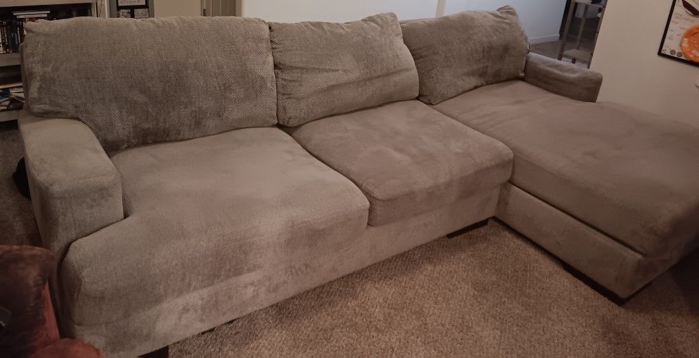 Clean Grey Sectional