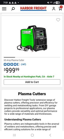 65 amp plasma cutter