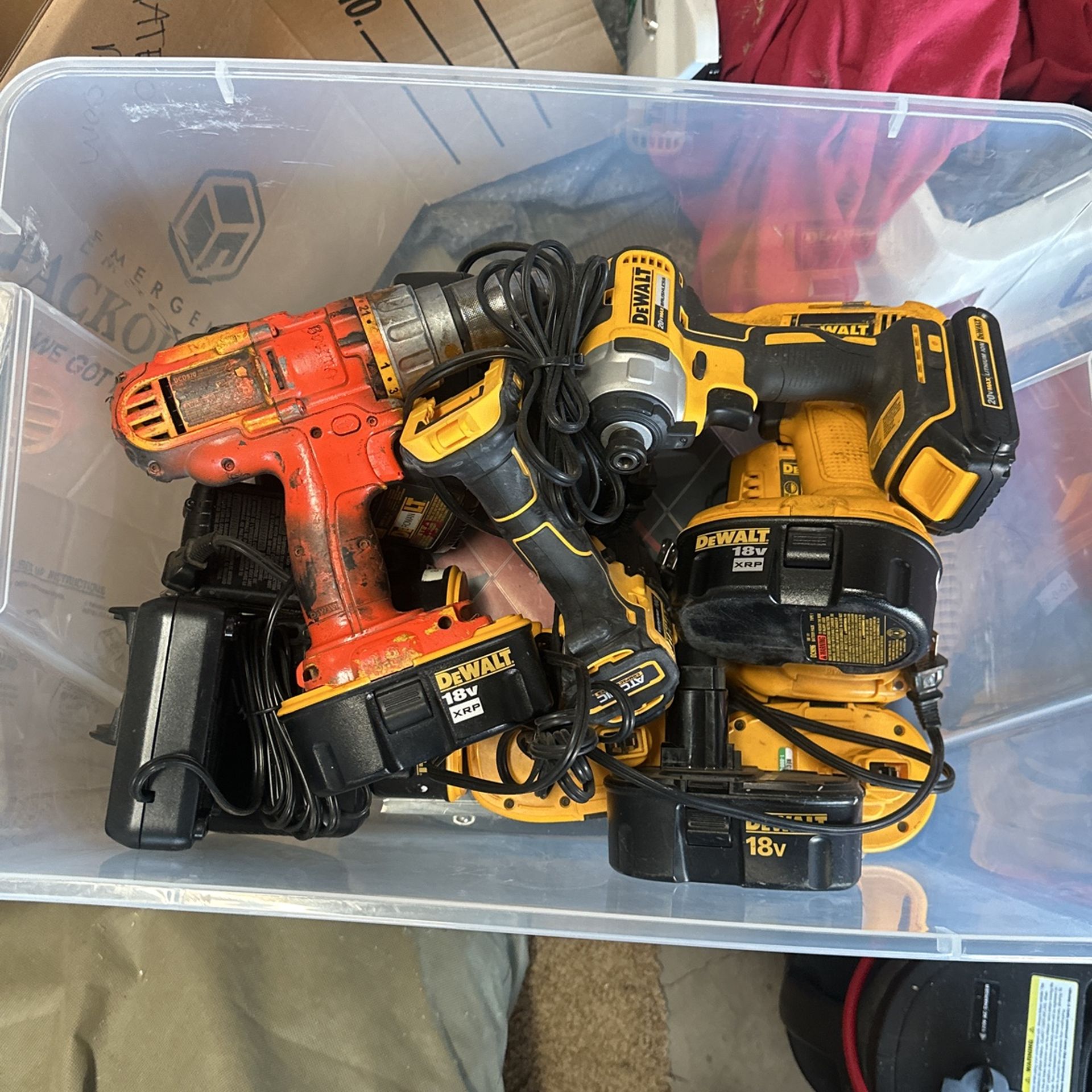 Dewalt Power Tool And Battery Lot