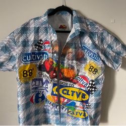 Cultiv8 identity crisis plaid shirt.