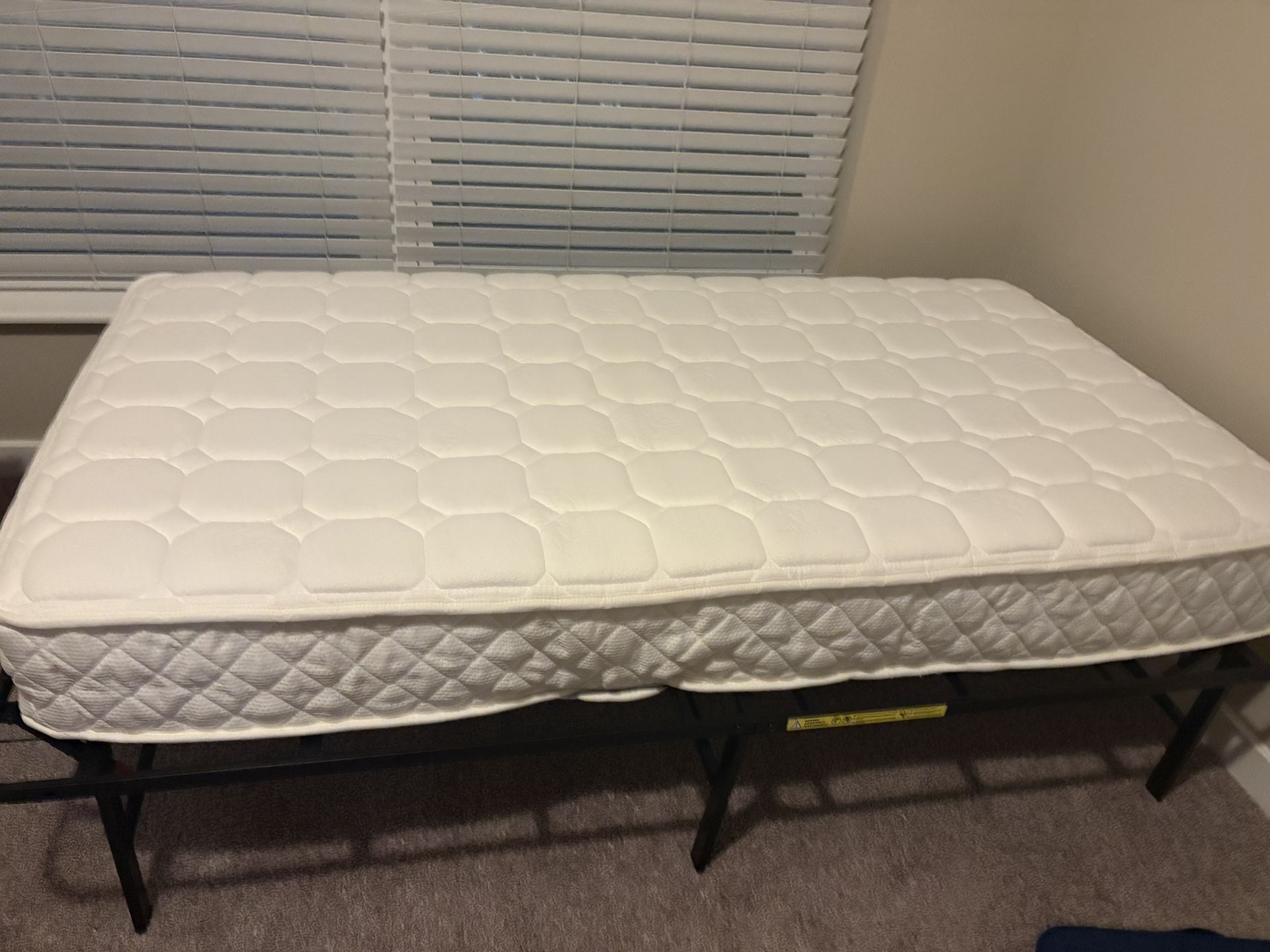 Twin Bed And Metal Frame
