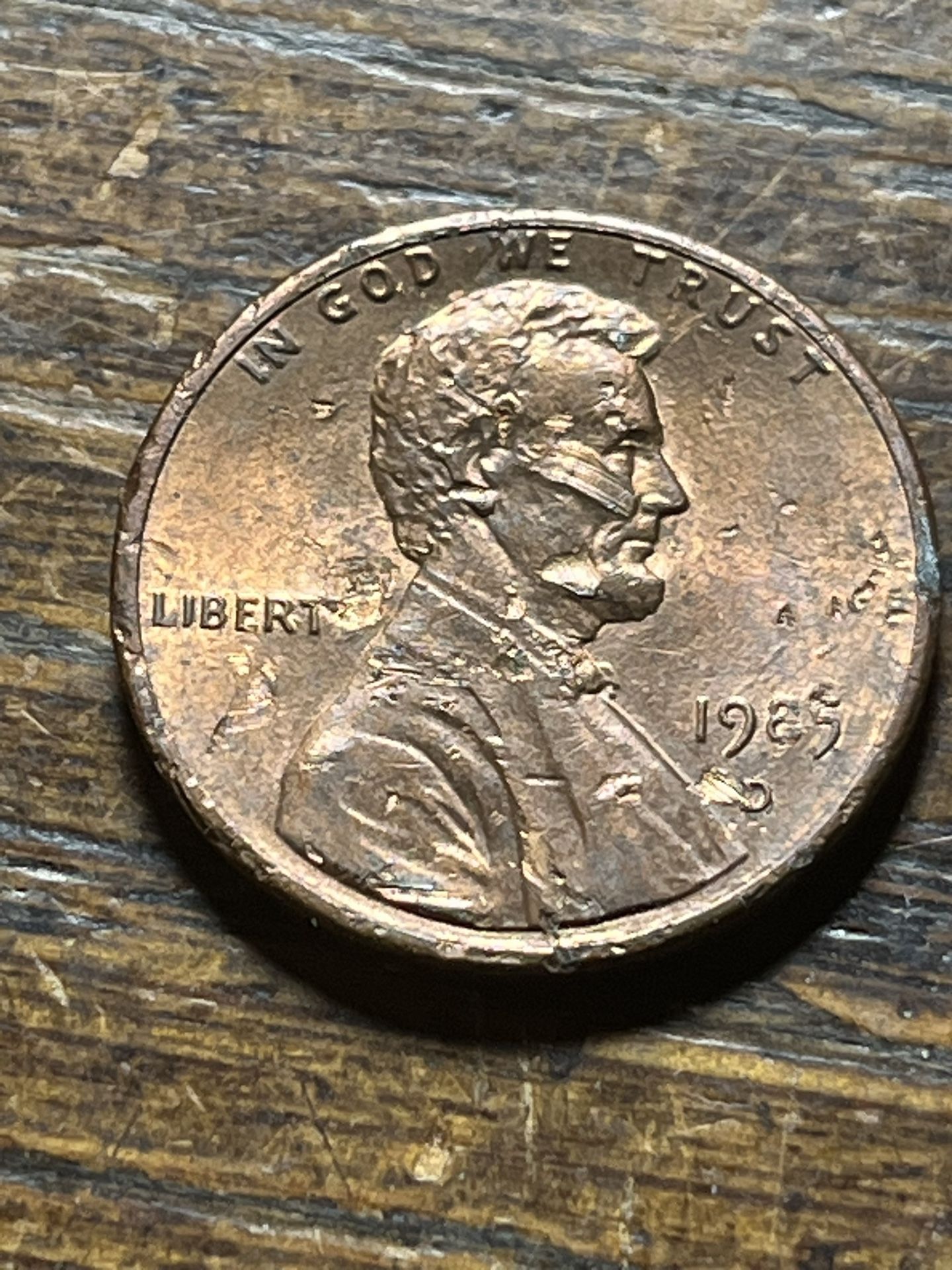 1985 D Penny