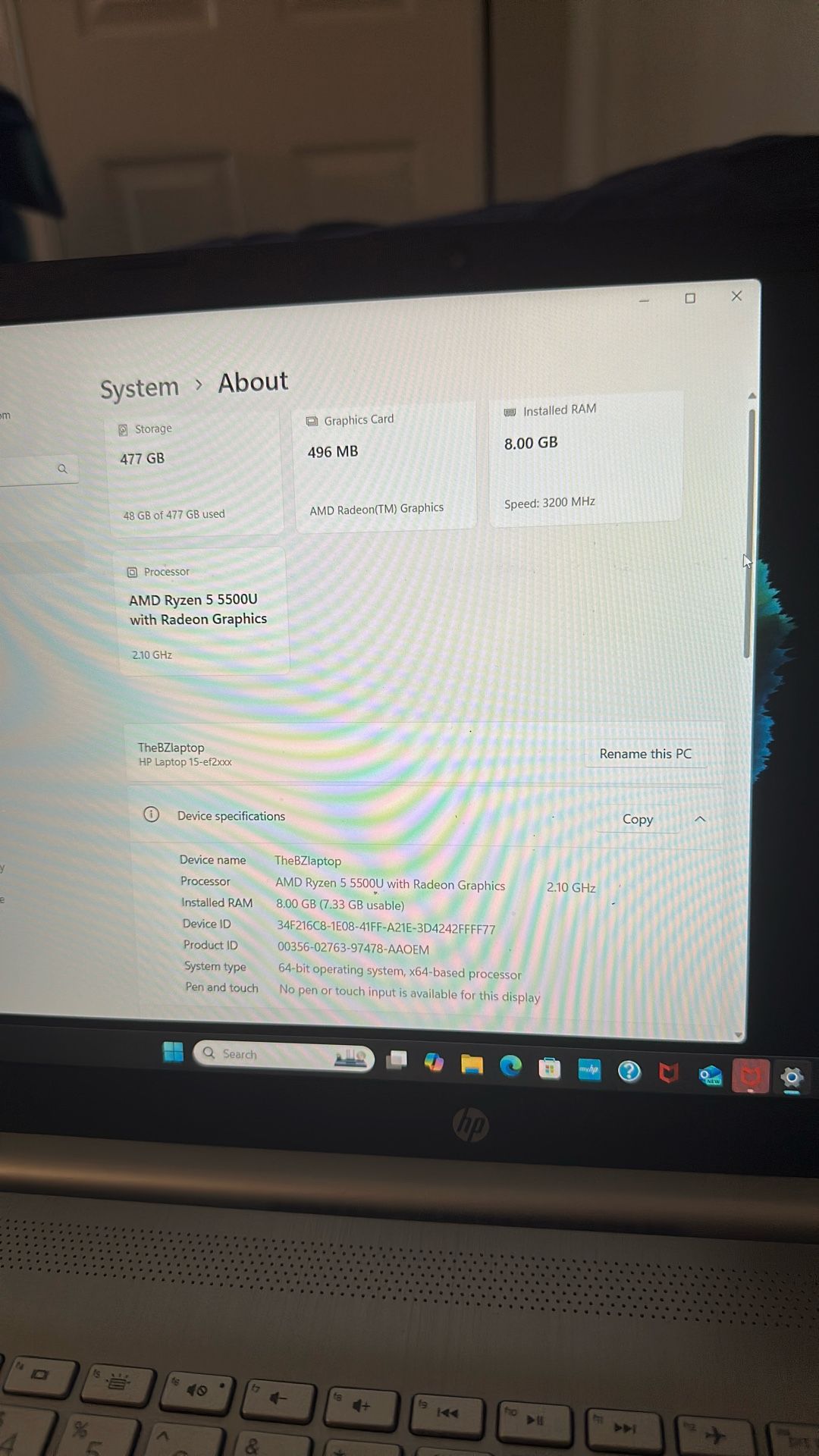 Hp 15.6 Inch Laptop