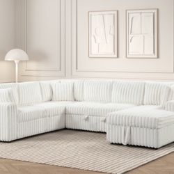 Forever Beige Sectional With Pull Out Bed ❤️❤️❤️