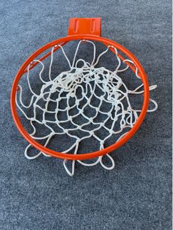 GoSports 18” Regulation Steel Basketball Hoop Rim with Net - New - No Bolts