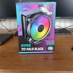 Cooler Master - Hyper 212 Halo 120mm CPU Cooling Fan with Gen 2 RGB Lighting - Black Edition